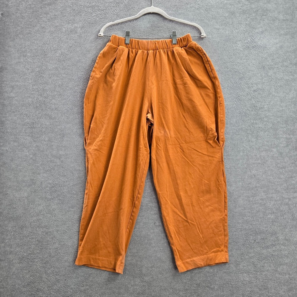 Free People Women Pants XS Orange FP Beach Cropped 24 in Inseam READ